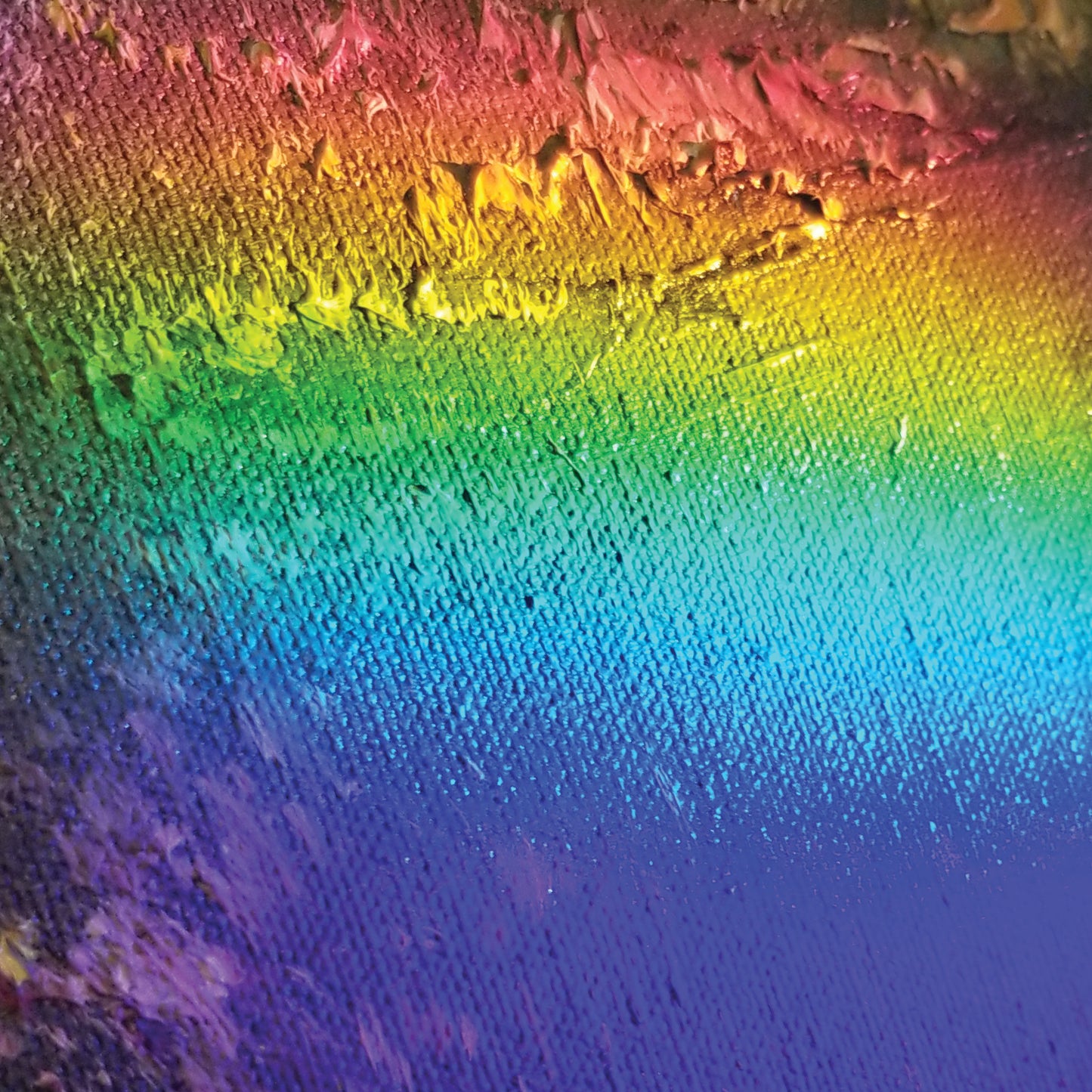 Prism On Textured Paint v.3 Cotton Hoodie