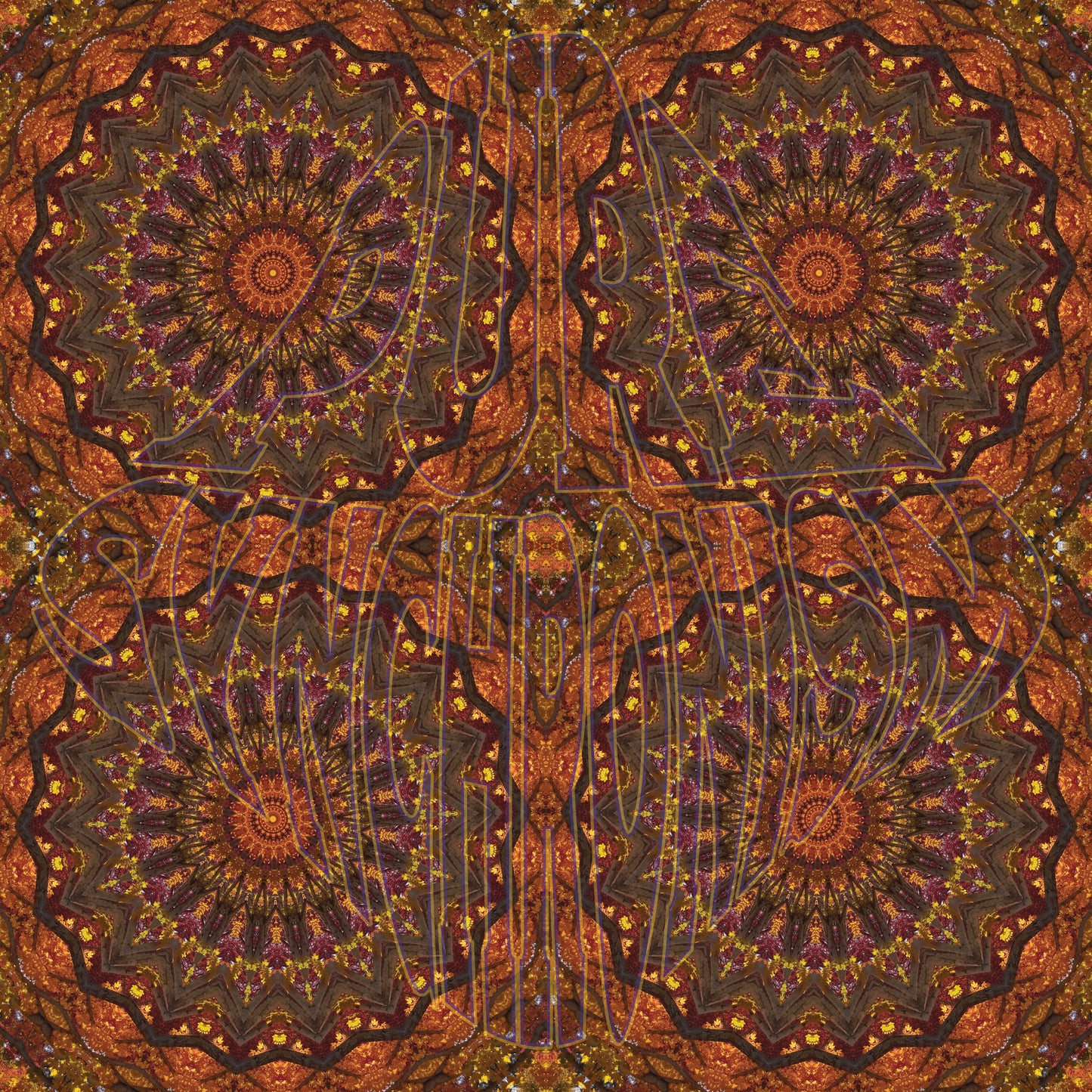 Autumn Big Leaf Maple Spiral v.2 Cotton Hoodie