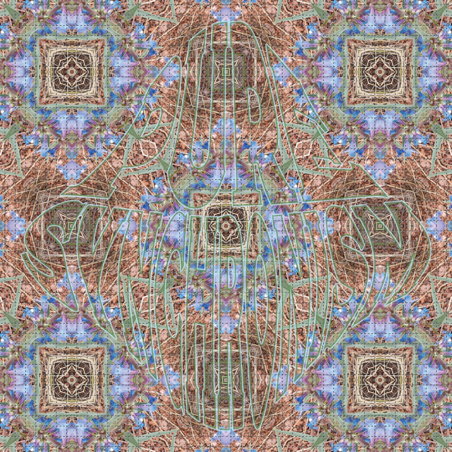 Rocky Mountain Penstemon Psychedelic Hoodie v.4 | Wearable Art