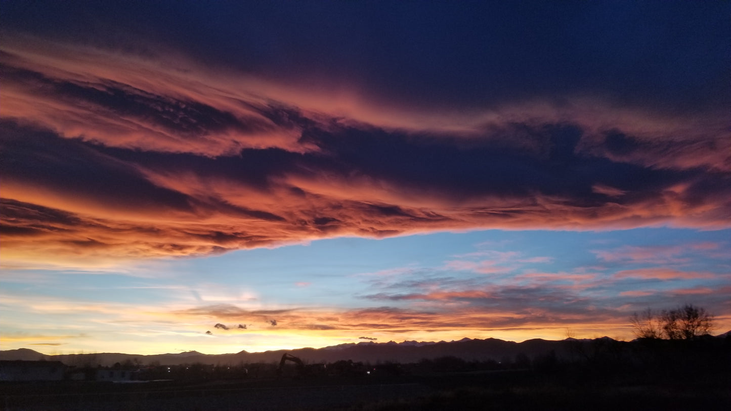 Clouds at Sunset v.1 — Cotton Hoodie