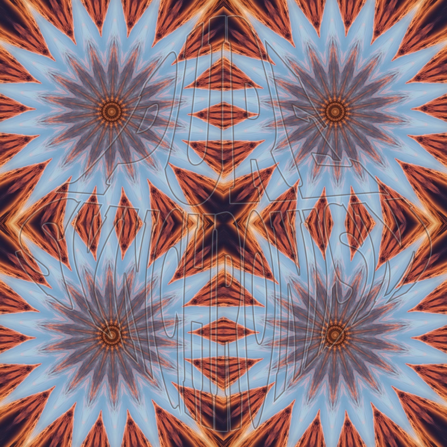 Clouds at Sunset Spiral v.1 — Cotton Hoodie