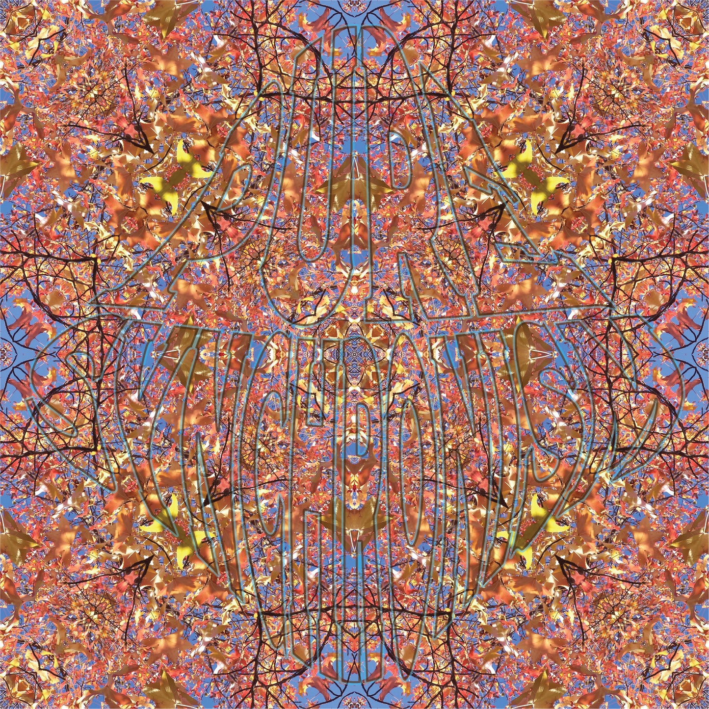 Fall Leaves Blue Sky v.1 — Cotton Hoodie