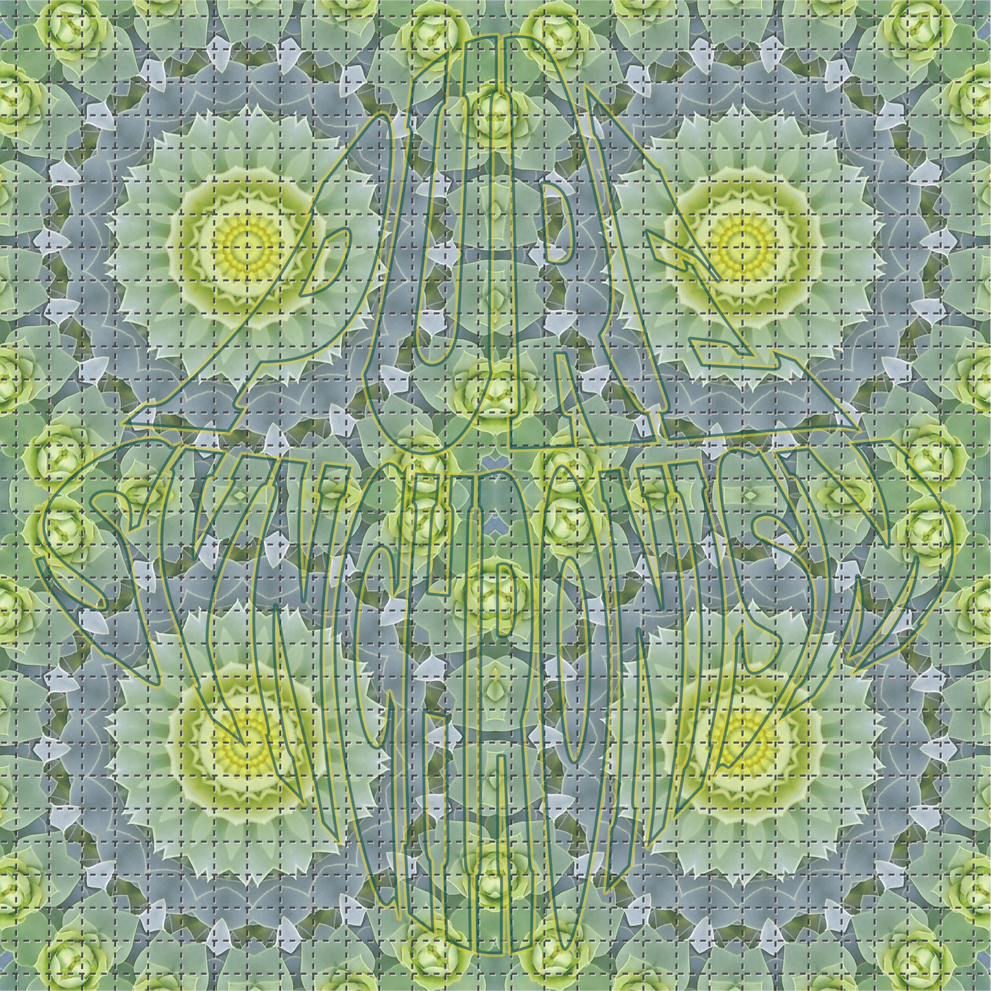 Donkey Tail Spurge Psychedelic Hoodie v.9 | Wearable Art