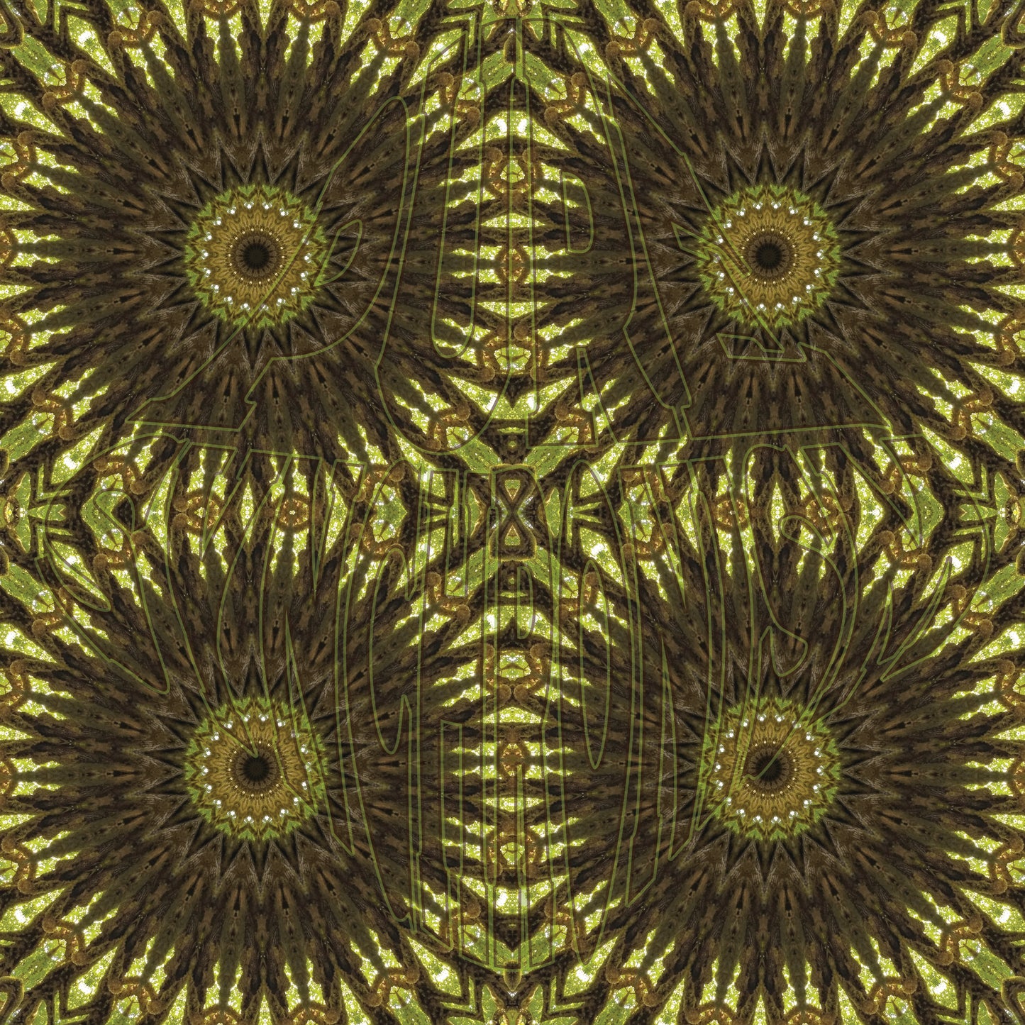 Mossy Big Leaf Maple Spiral v.2 — Cotton Hoodie