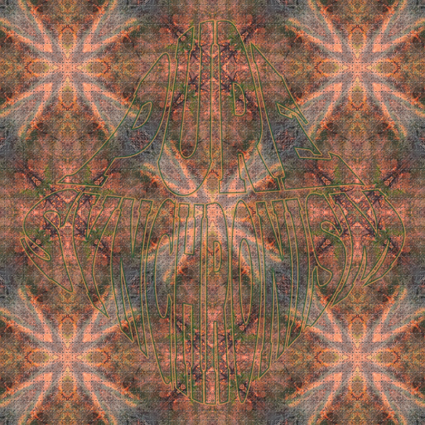 Orange Sunbeams Psychedelic Hoodie v.1 | Wearable Art