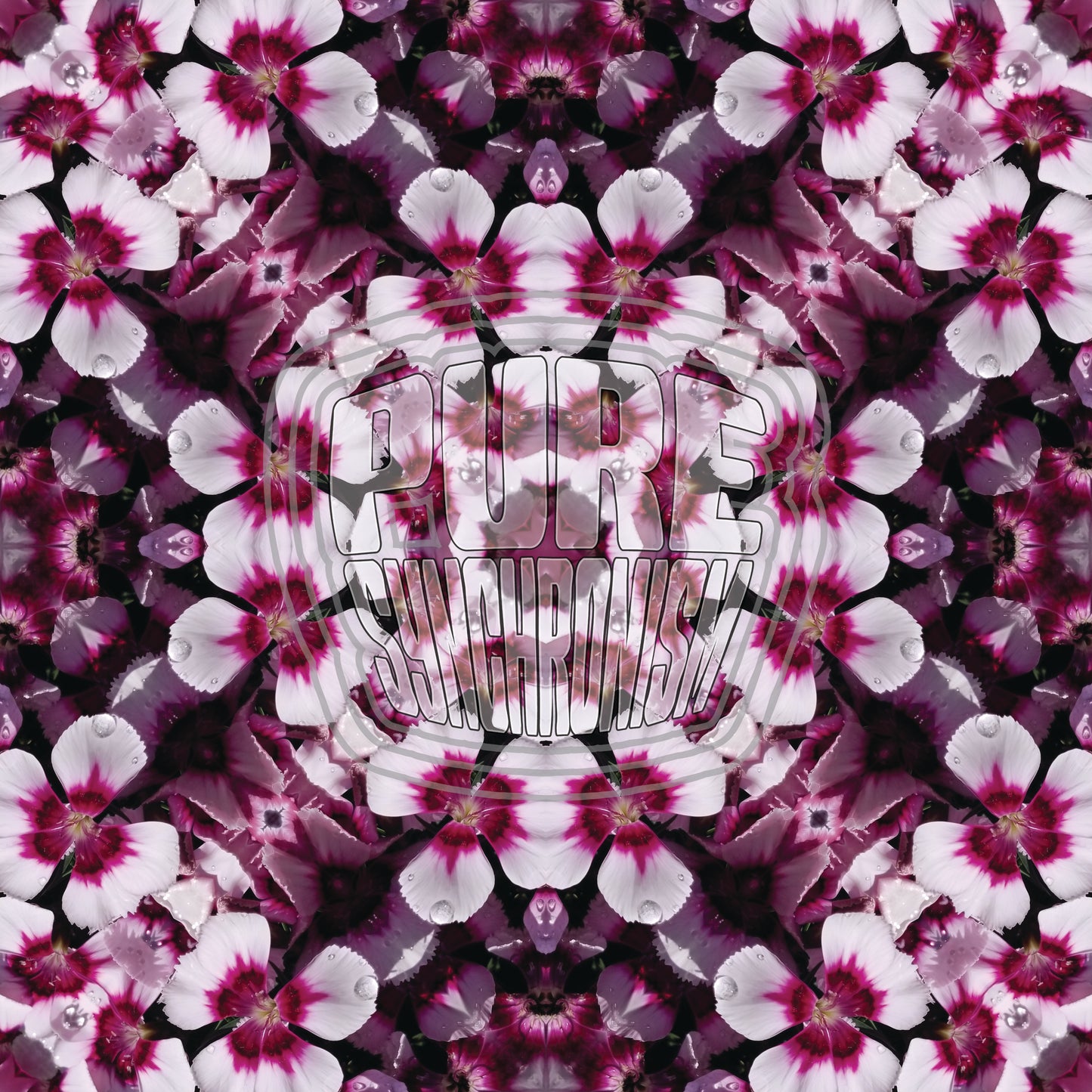 Pink White Flower v.1 — Cotton Hoodie