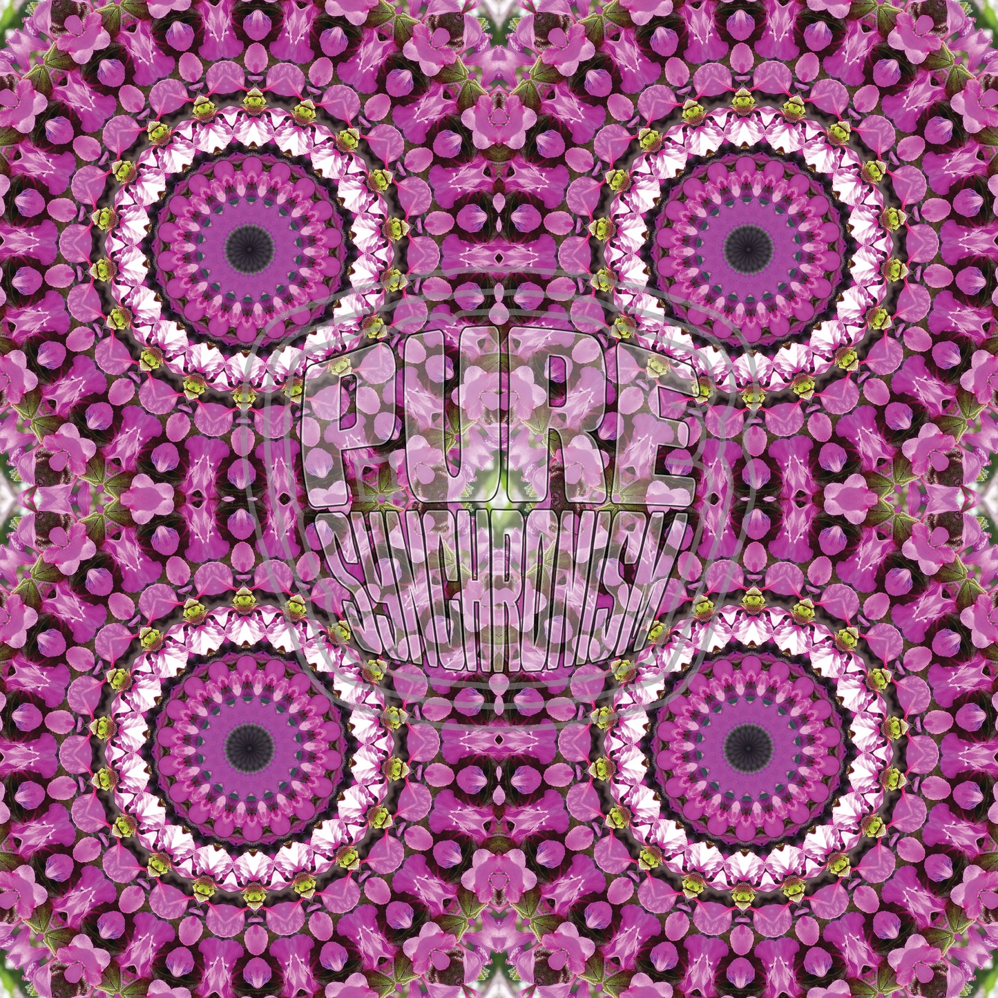 Pink Wildflower With Buds Spiral v.1 — Cotton Hoodie
