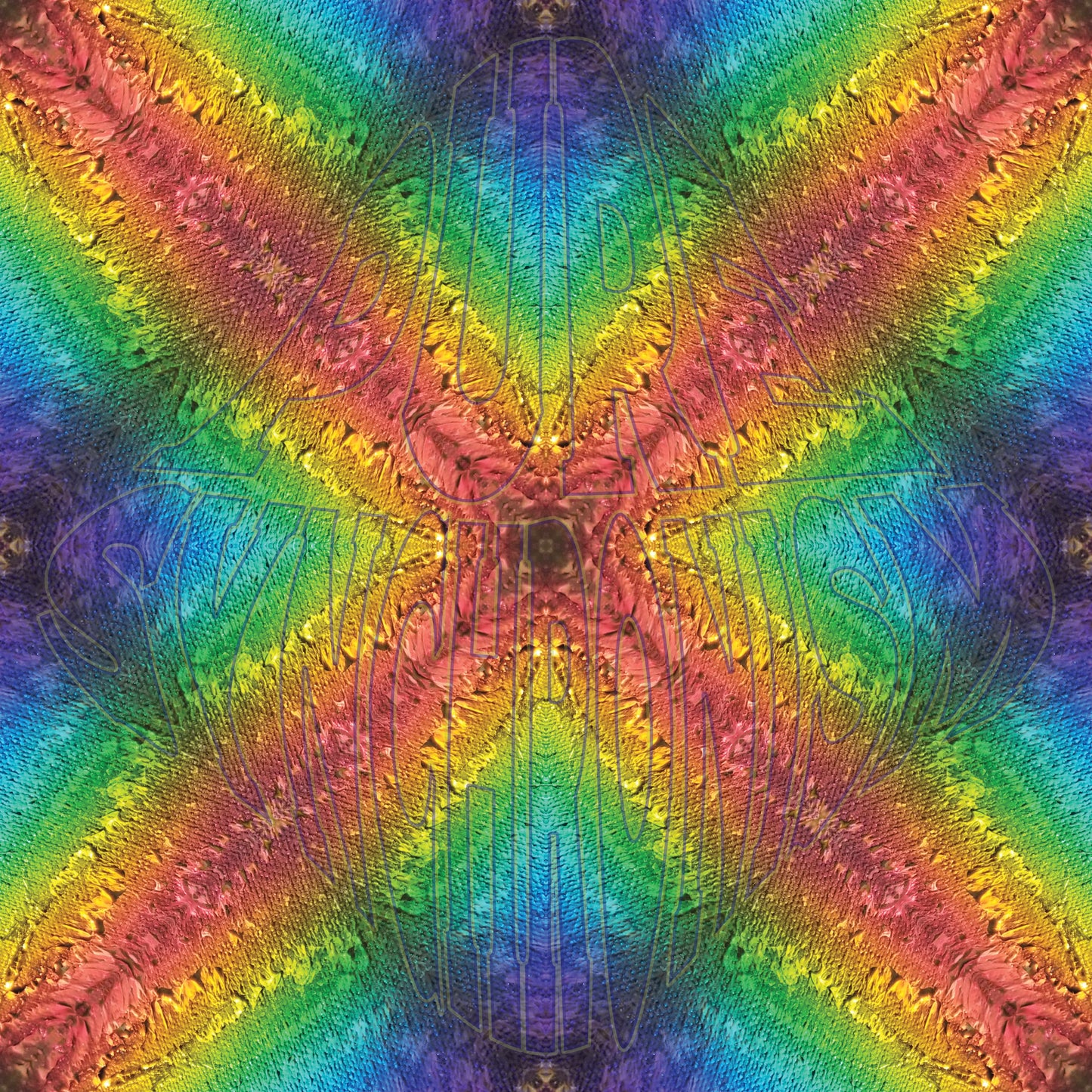 Prism On Textured Paint v.3 Cotton Hoodie