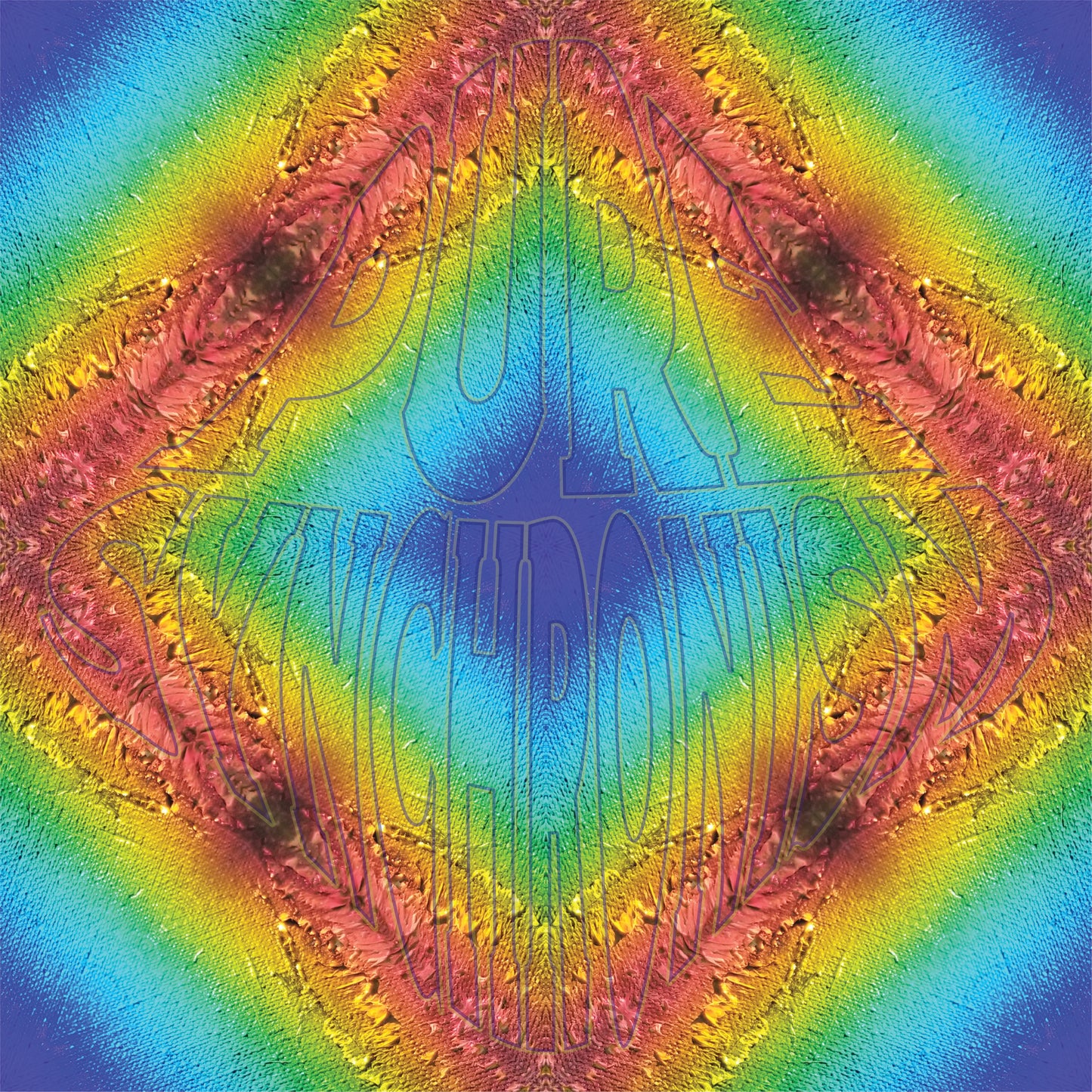 Prism On Textured Paint v.5 Cotton Hoodie