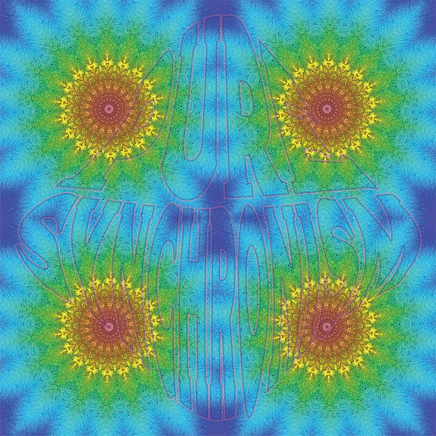 Prism on Textured Paint Spiral v.2 — Cotton Hoodie