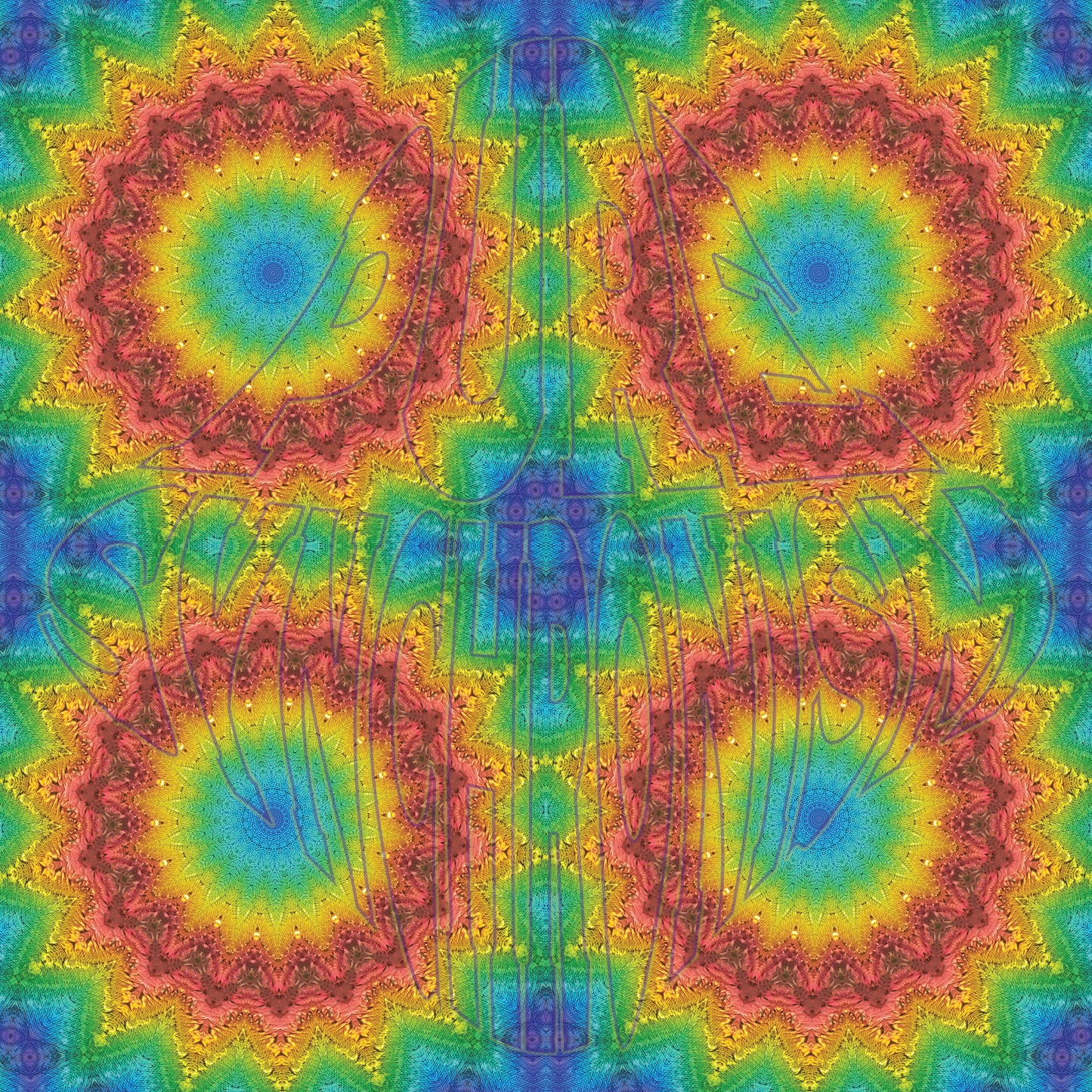 Prism on Textured Paint Spiral v.3 — Cotton Hoodie