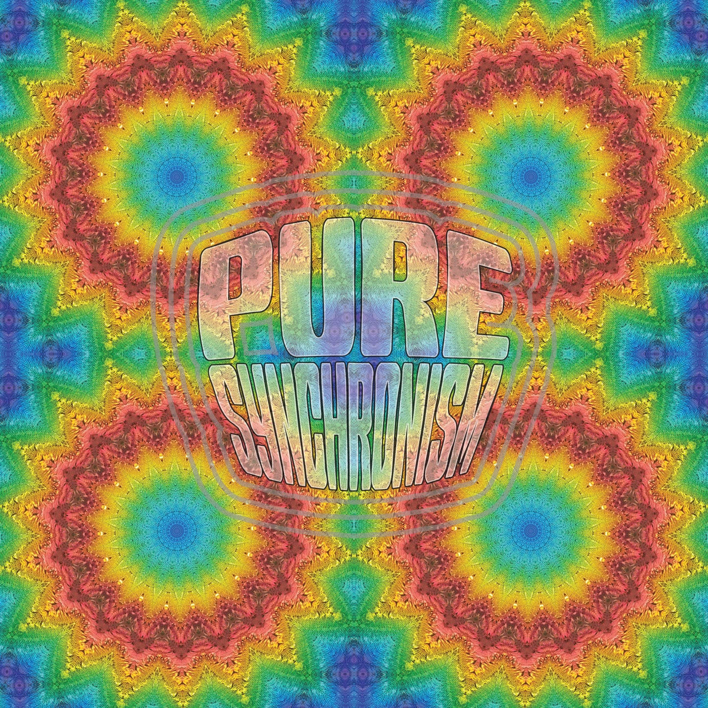 Prism on Textured Paint Spiral v.3 — Cotton Hoodie