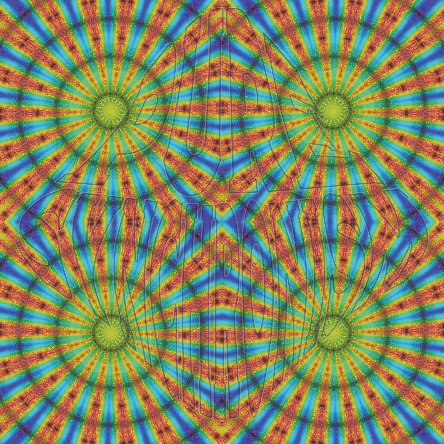 Prism On Textured Paint Spiral v.4 Cotton Hoodie