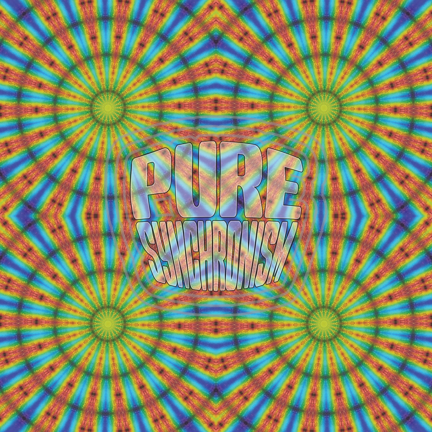 Prism On Textured Paint Spiral v.4 Cotton Hoodie