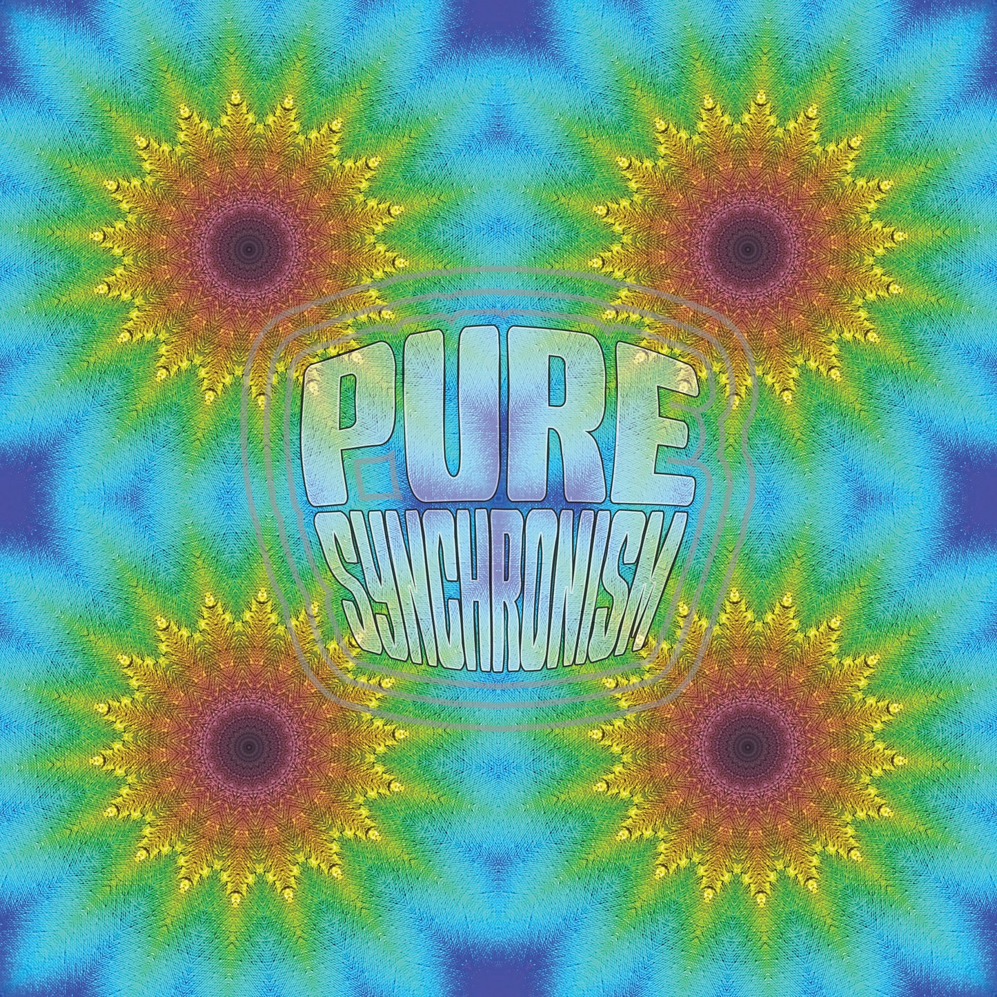 Prism on Textured Paint Spiral v.2 — Cotton Hoodie
