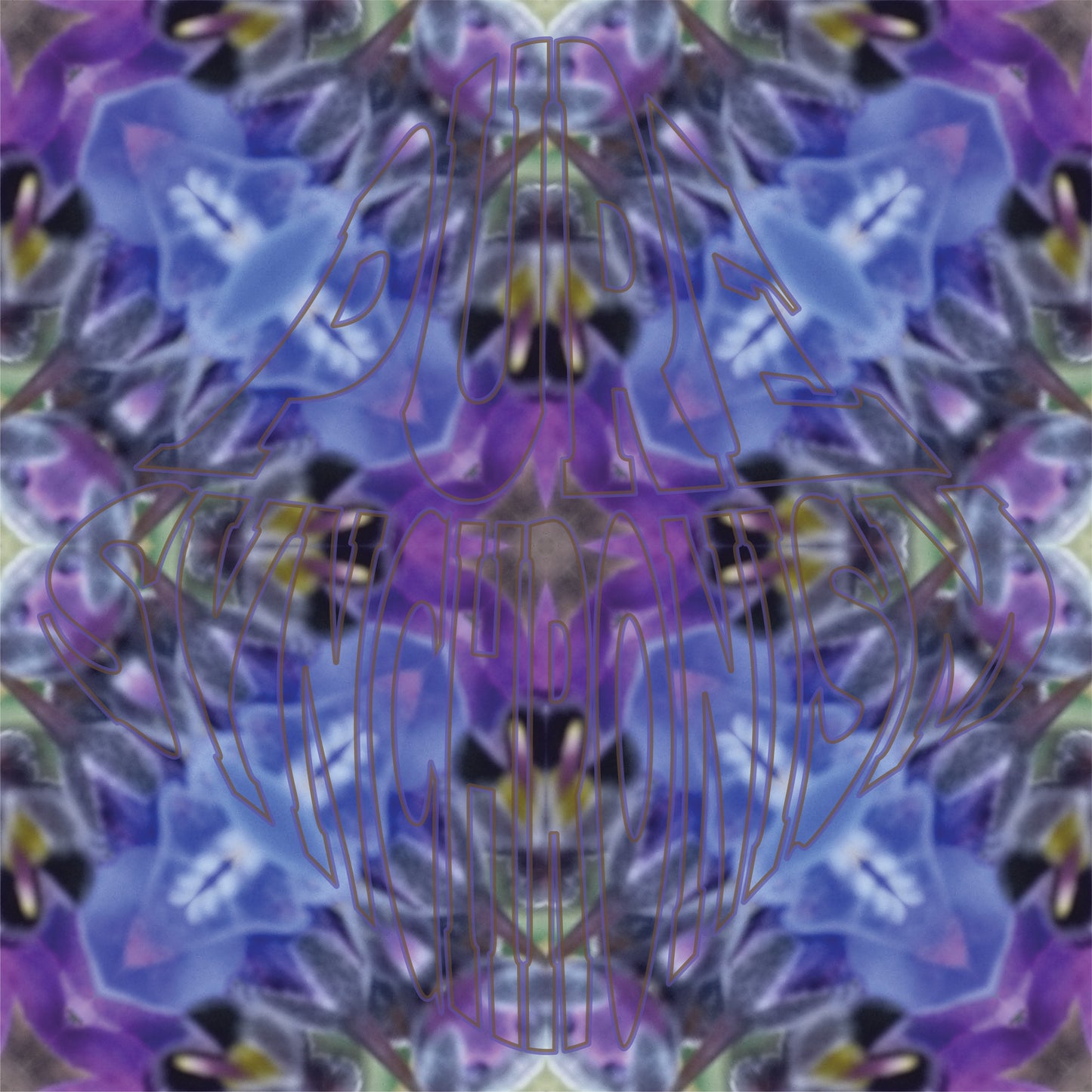 Blue Purple Flower v.1 — Cotton Hoodie