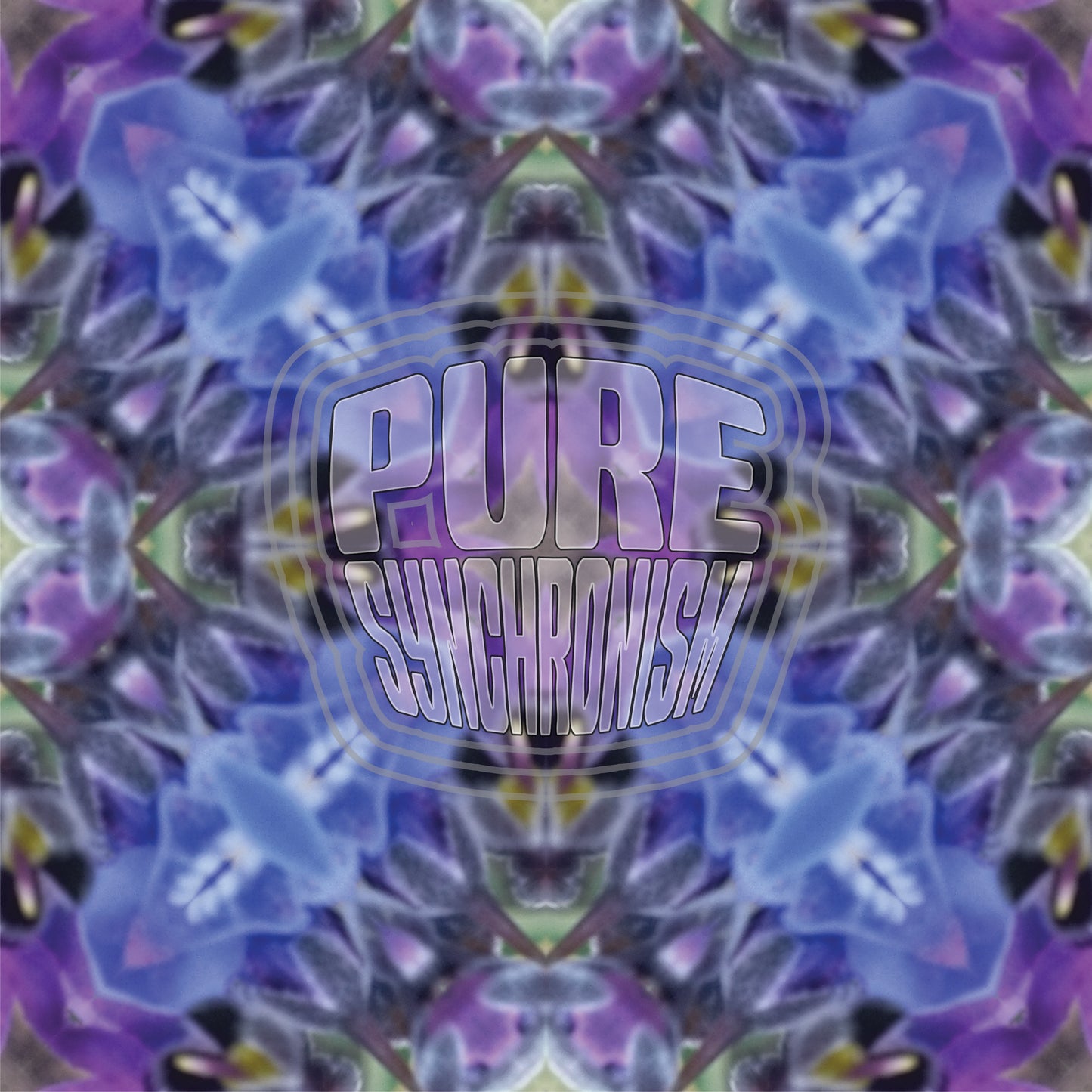 Blue Purple Flower v.1 — Cotton Hoodie