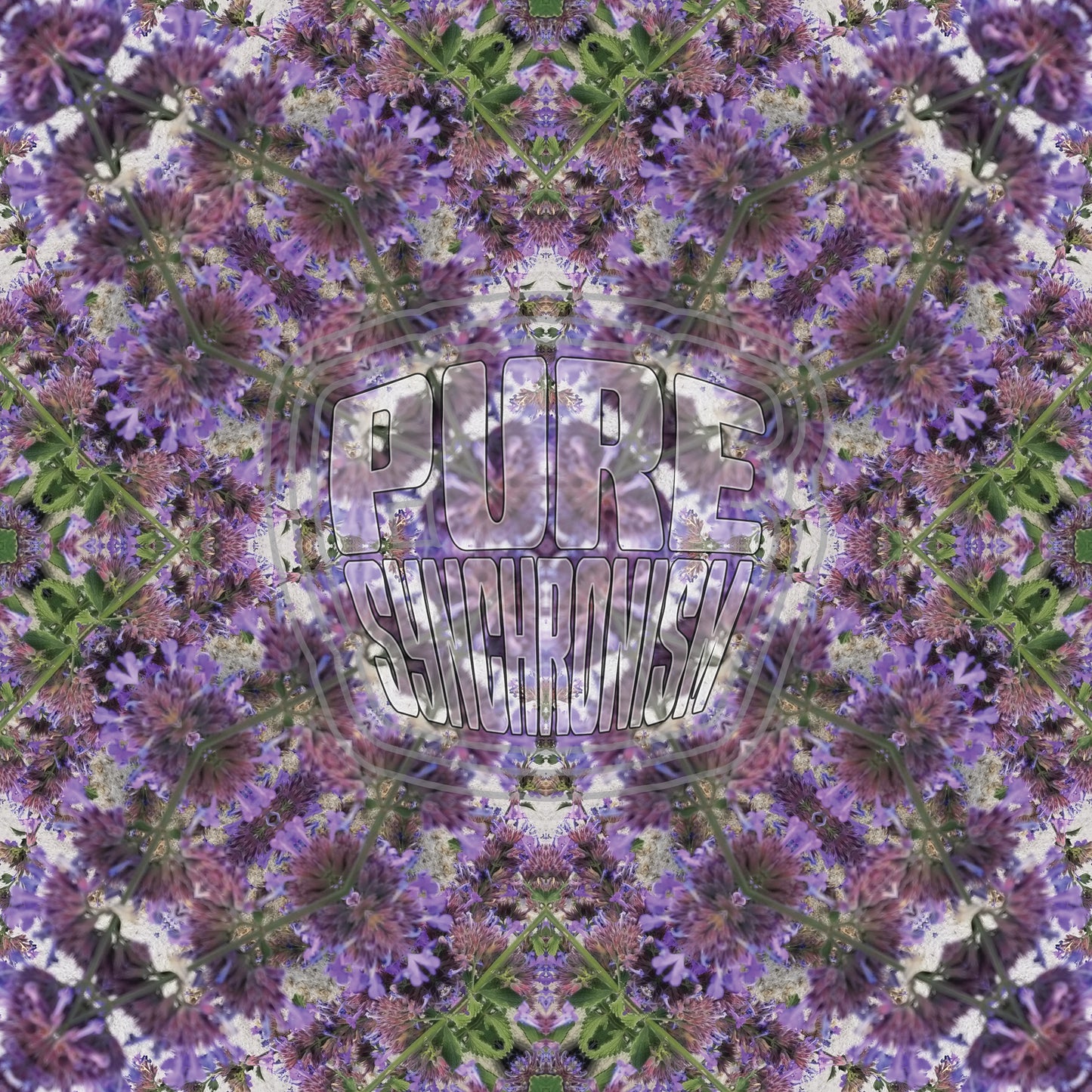 Purple Flower Clusters v.1 Cotton Hoodie
