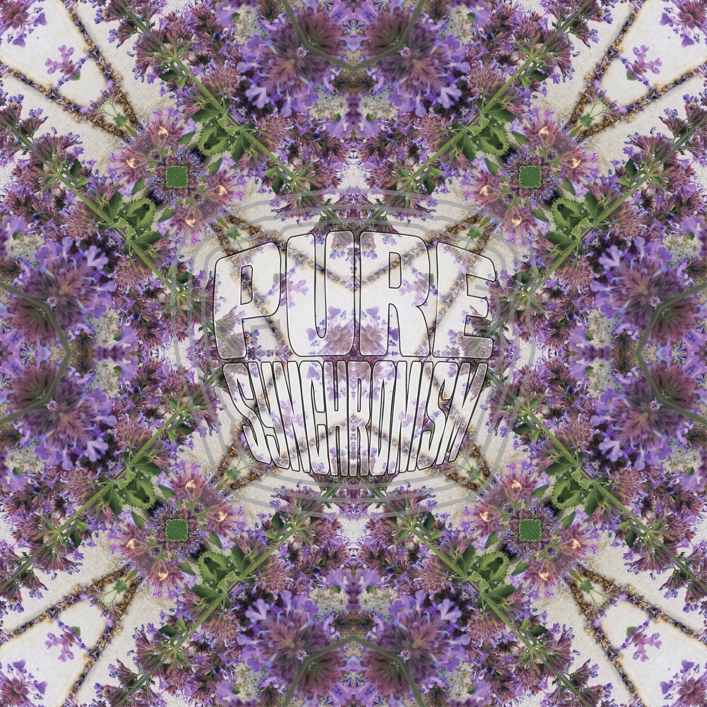 Purple Flower Clusters v.2 Cotton Hoodie
