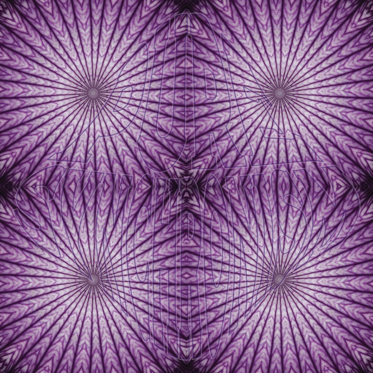 Purple White Flower Spiral v.1 cotton Hoodie