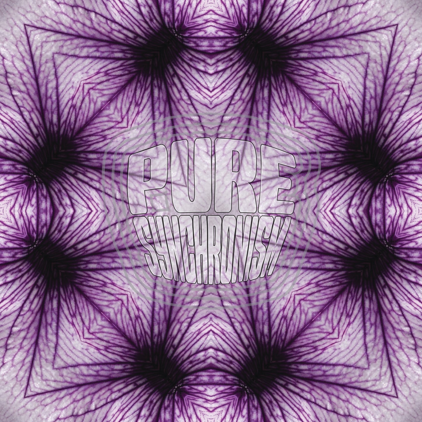 Purple White Flower v.1 — Cotton Hoodie