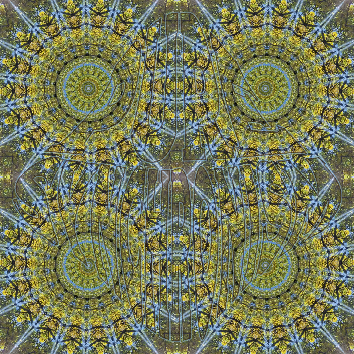 Sunbeams In Yellow Leaves Spiral v.1 — Cotton Hoodie