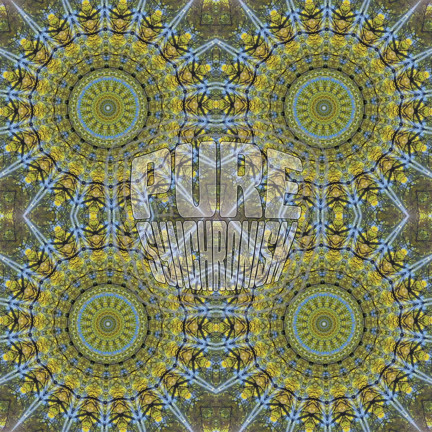 Sunbeams In Yellow Leaves Spiral v.1 — Cotton Hoodie