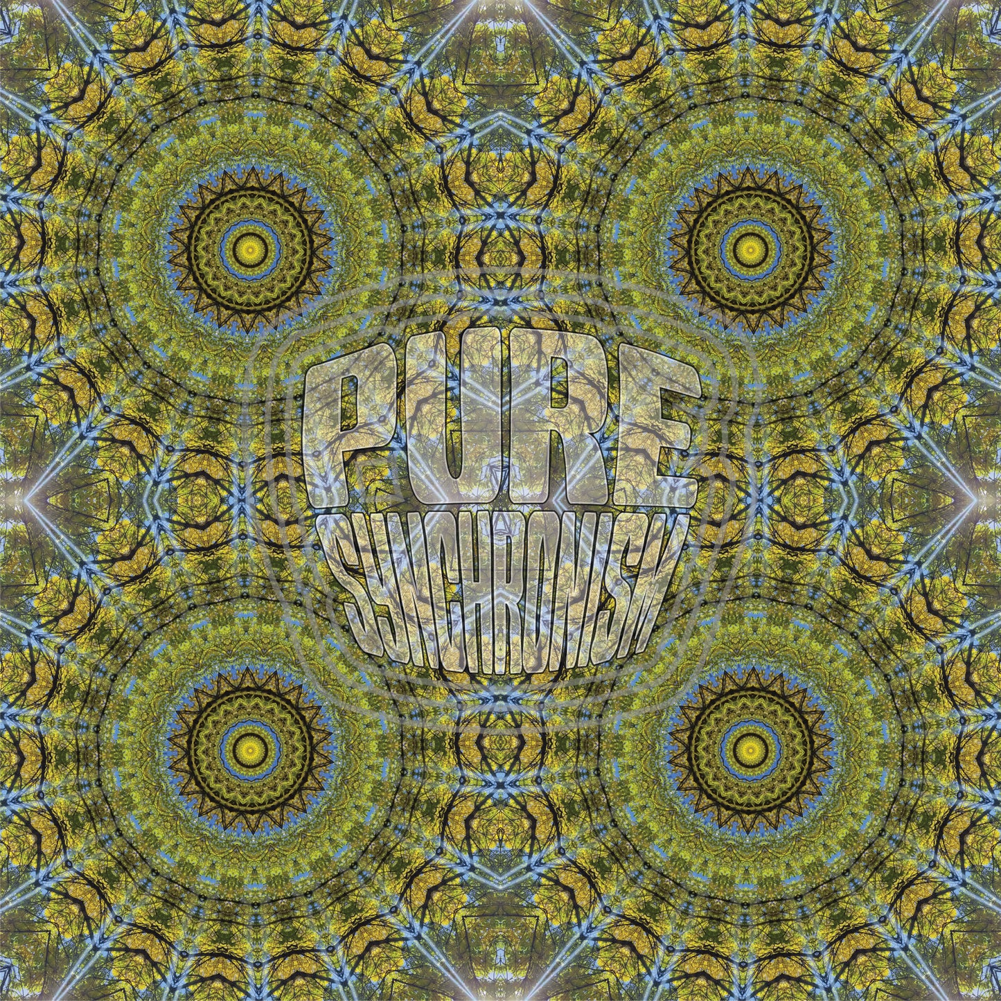 Sunbeams in Yellow Leaves Spiral v.2 — Cotton Hoodie