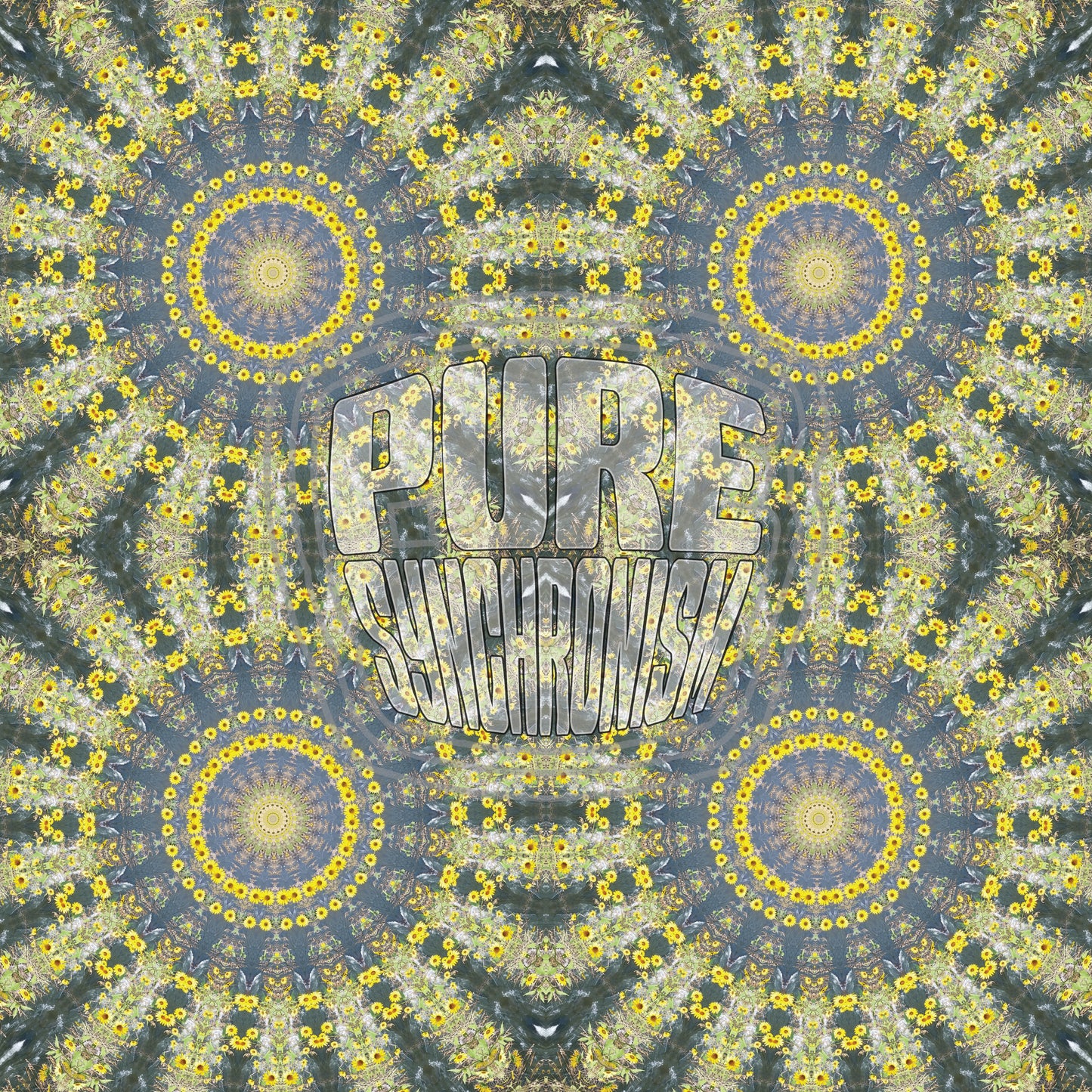 Sunflowers On The Creek Spiral v.1 Cotton Hoodie