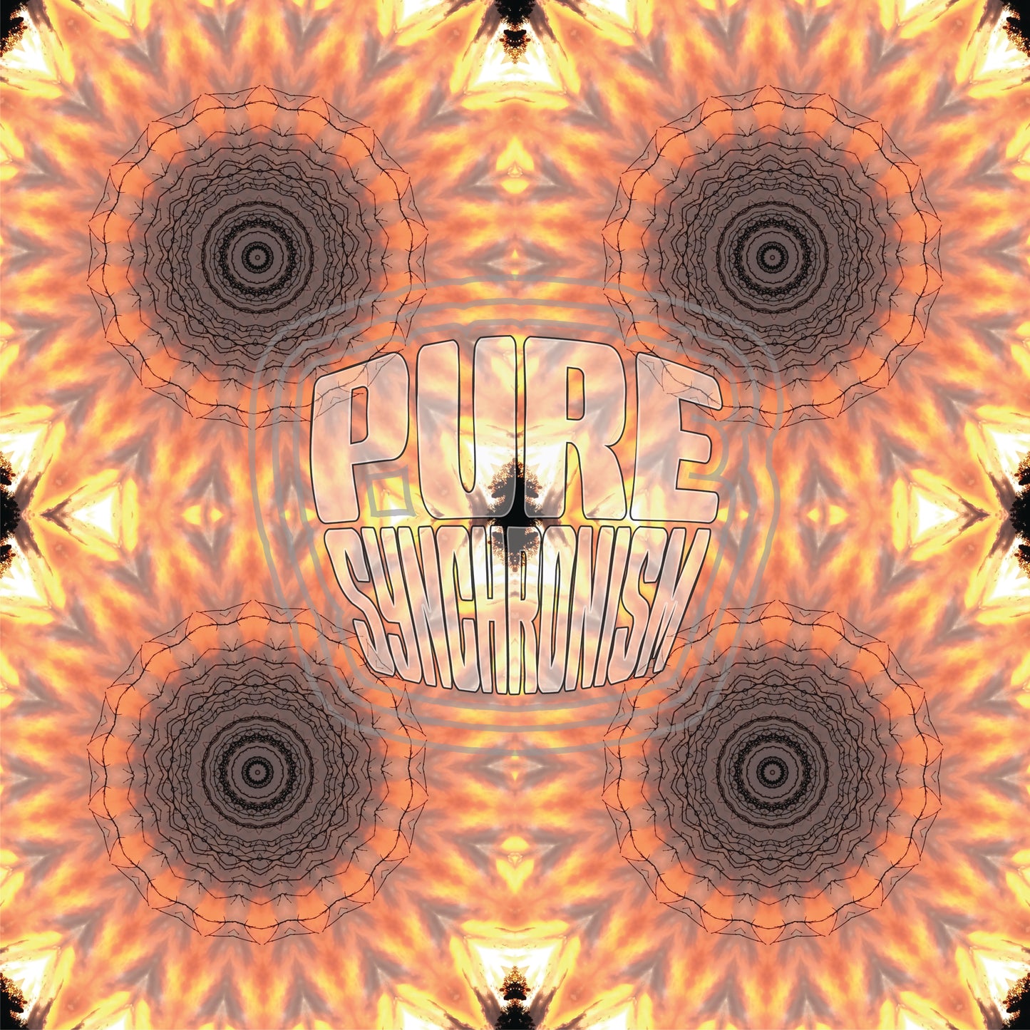 Sunset In Black Hawk Spiral v.1 — Cotton Hoodie