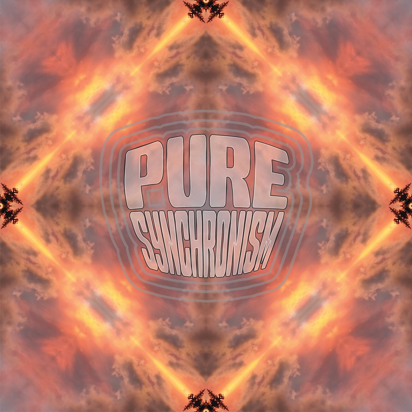 Sunset In Black Hawk Argyle v.1 — Cotton Hoodie