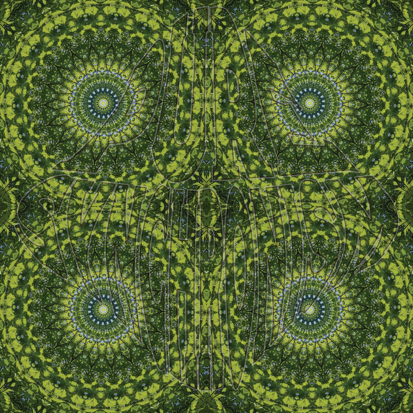 Super Green Leaves Spiral v.1 — Cotton Hoodie