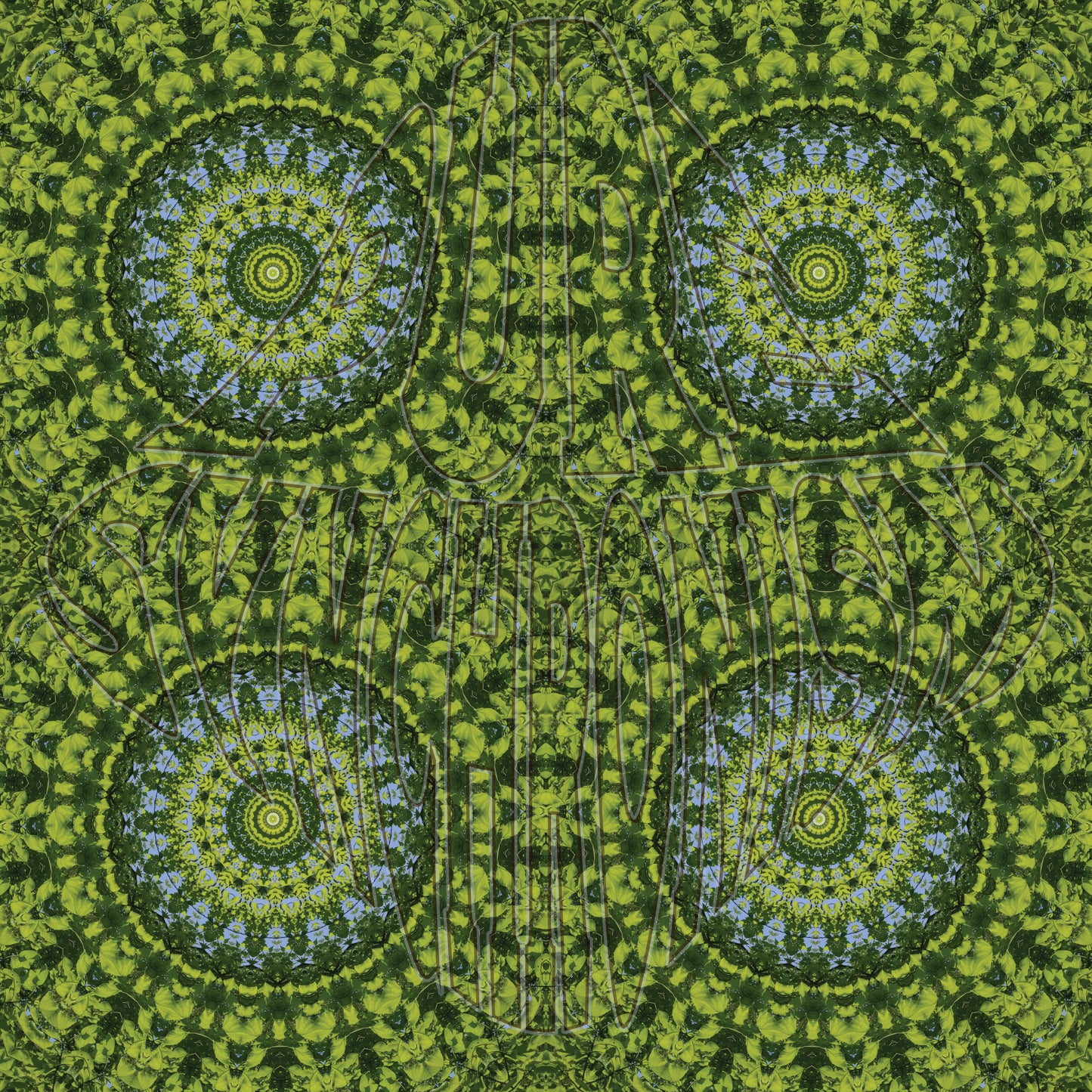 Super Green Leaves Spiral v.2 — Cotton Hoodie