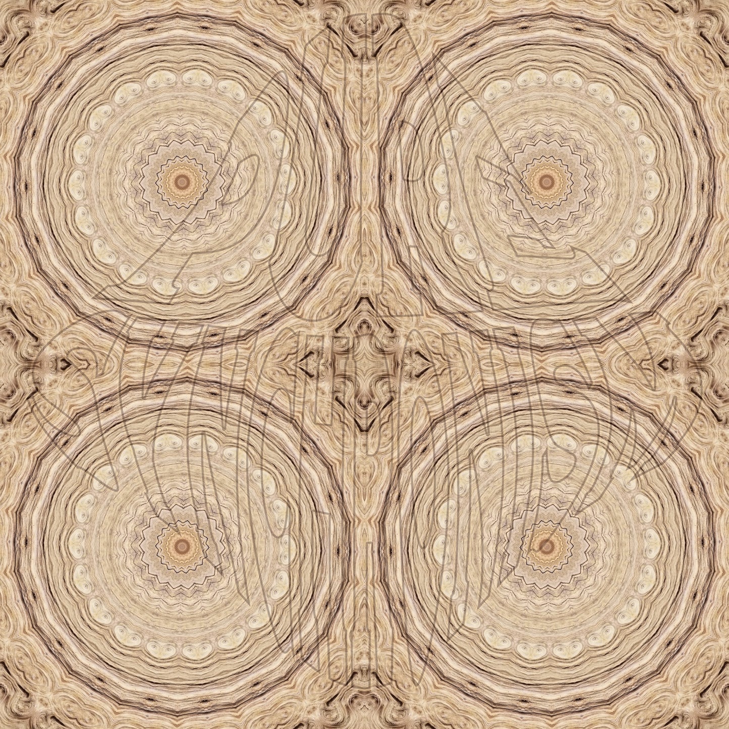 Swirly Burly Wood Spiral v.1 — Cotton Hoodie