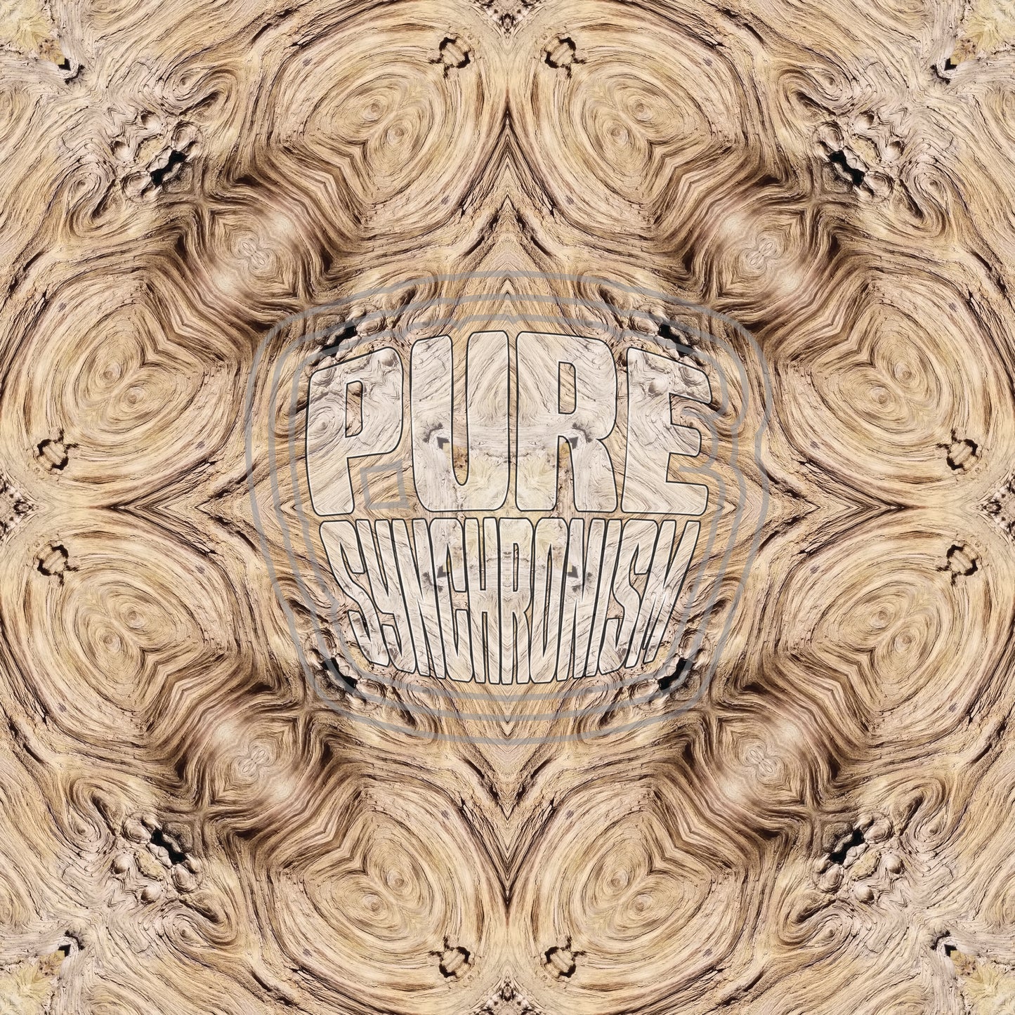 Swirly Burly Wood v.1 — Cotton Hoodie
