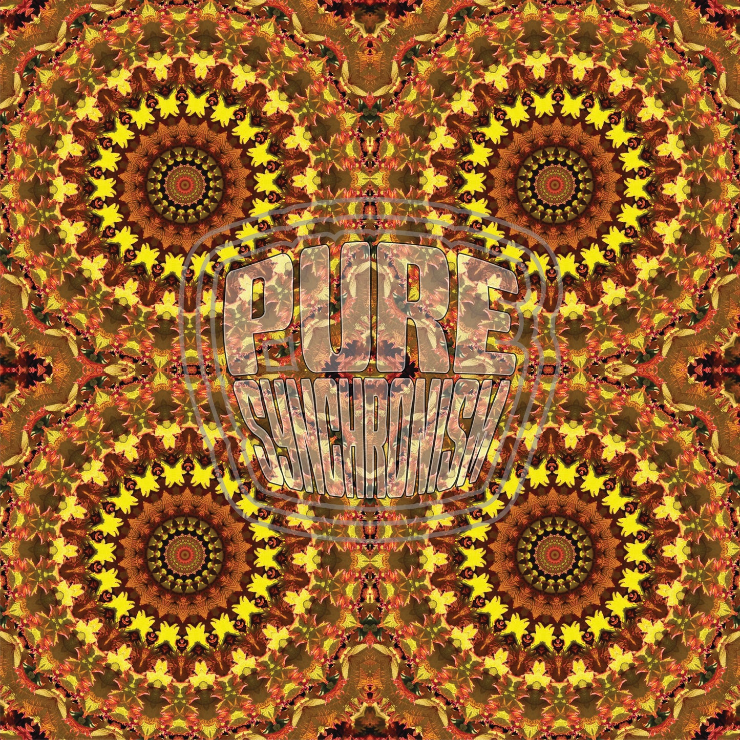 Yellow Leafy Plant Spiral v.1 — Cotton Hoodie